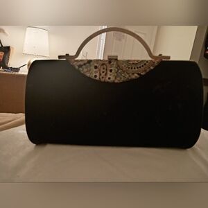 Chic Black and Patterned Clutch